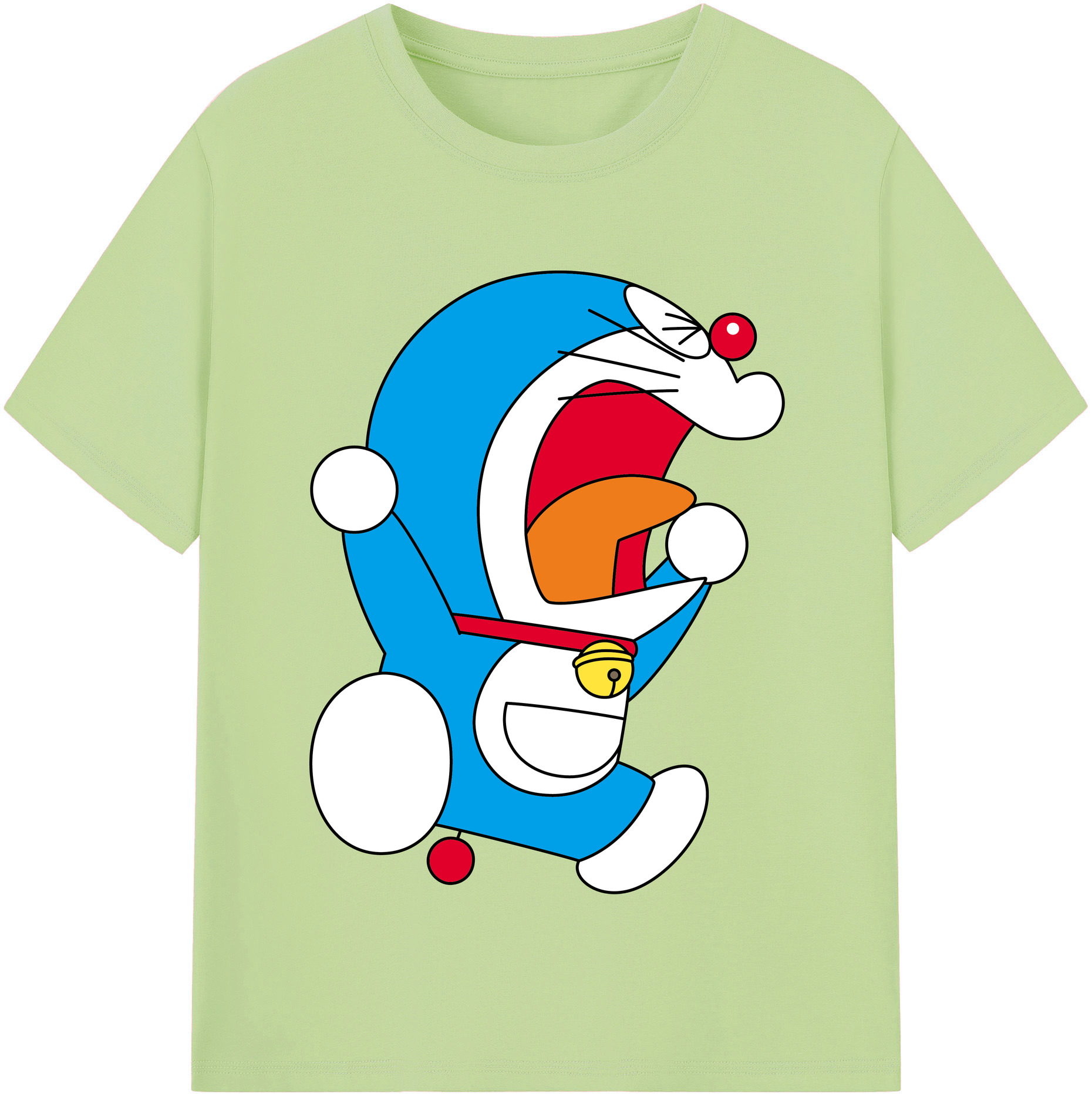（画像用） ドラえもん Doraemon 綿100％半袖Tシャツ（フロントプリント）